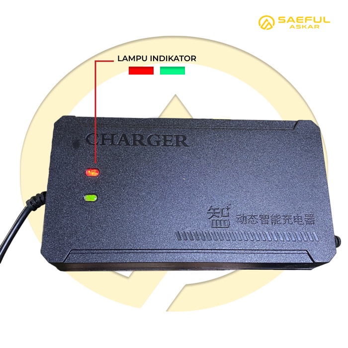 CHARGER 48V 12Ah INDICATOR-Spare Part Onderdil Sepeda Listrik BEKASI