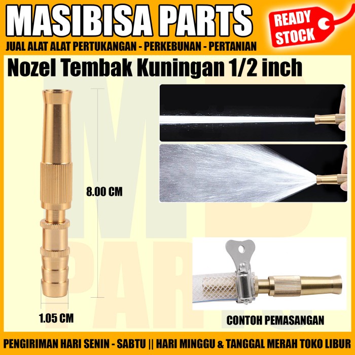 READY SEMPROTAN AIR LURUS KUNINGAN / NOZEL SELANG SPRAYER