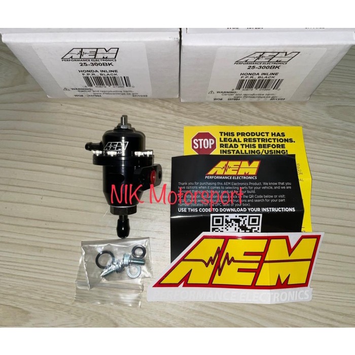 Terbagus Aem Fpr Honda Inline / Fuel Pressure Regulator Inline Honda #25-300Bk