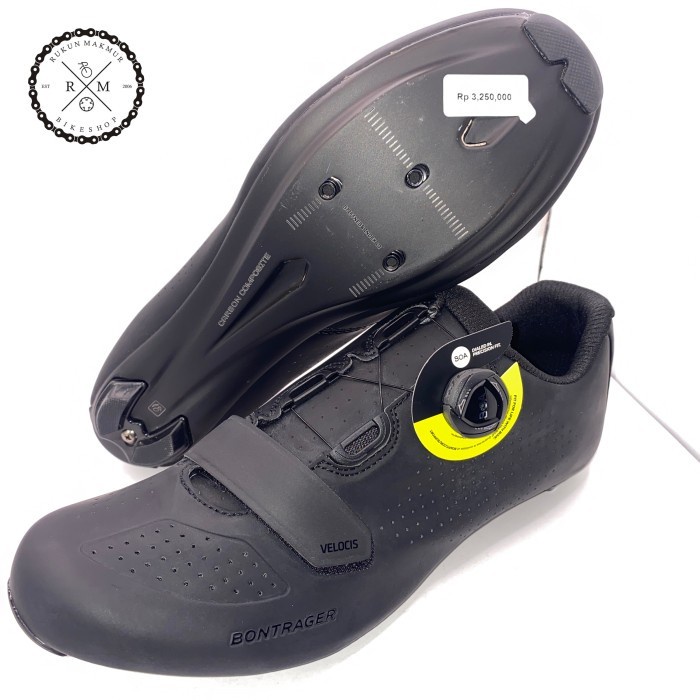 Bontrager VELOCIS Road Cycling Wide Shoes Carbon - Sepatu RoadBike