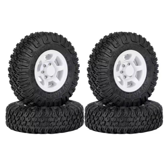 DISKON 4PCS BAN VELG 1.55 RC MN128 AXIAL SCX10 1/10 READYY