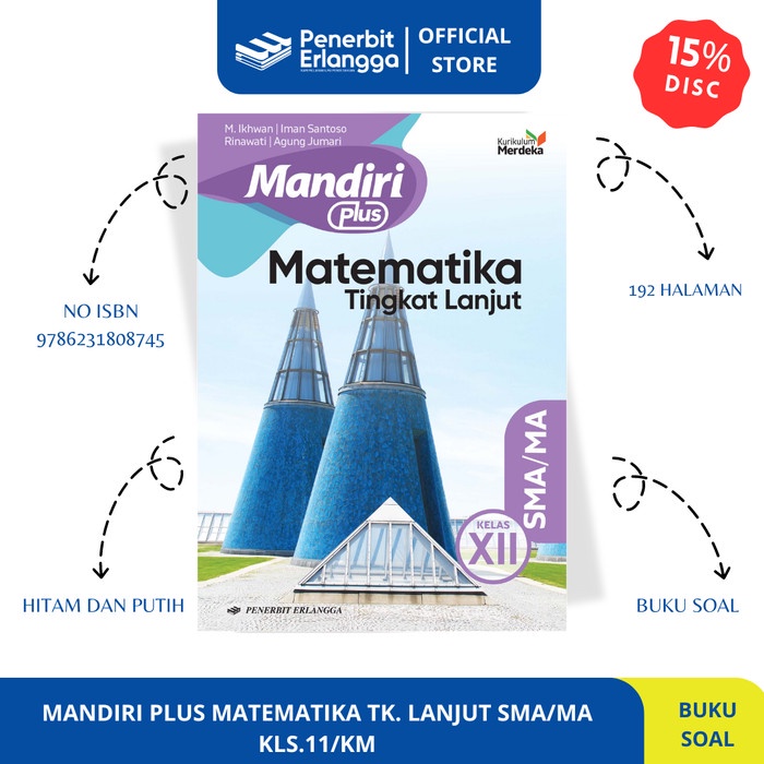 

SALE !!! MANDIRI PLUS MATEMATIKA TK. LANJUT SMA/MA KLS.12/KM READYY