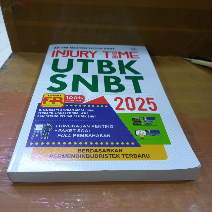

SALE !!! BUKU ORIGINAL INJURY TIME UTBK SNBT 2025 TIM MASTER TUTOR SNBT BESDASARKAN