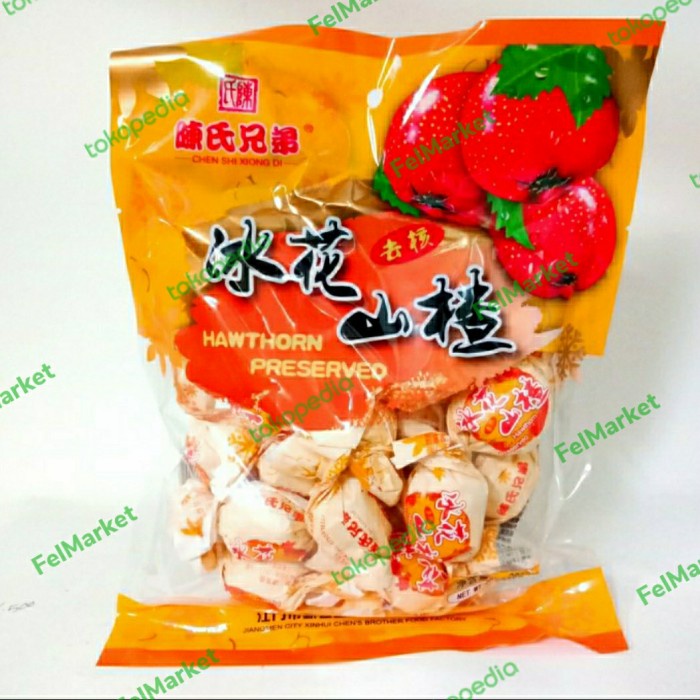 

Chens Hawthorn Preserved Plum Manisan Buah Plum 260 Grm