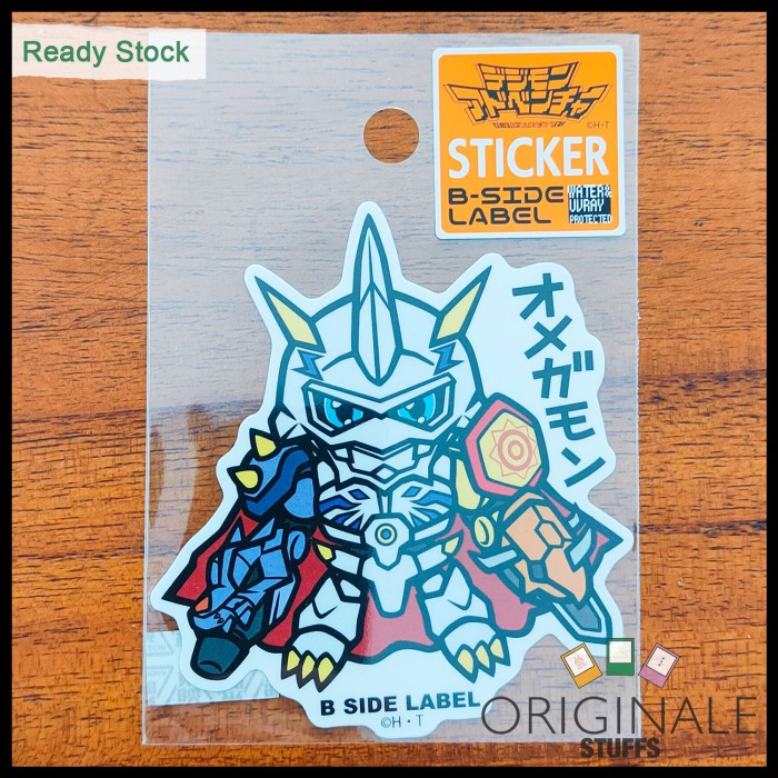 B-Side Label Digimon Adventure Sticker Omegamon / Omnimon Original