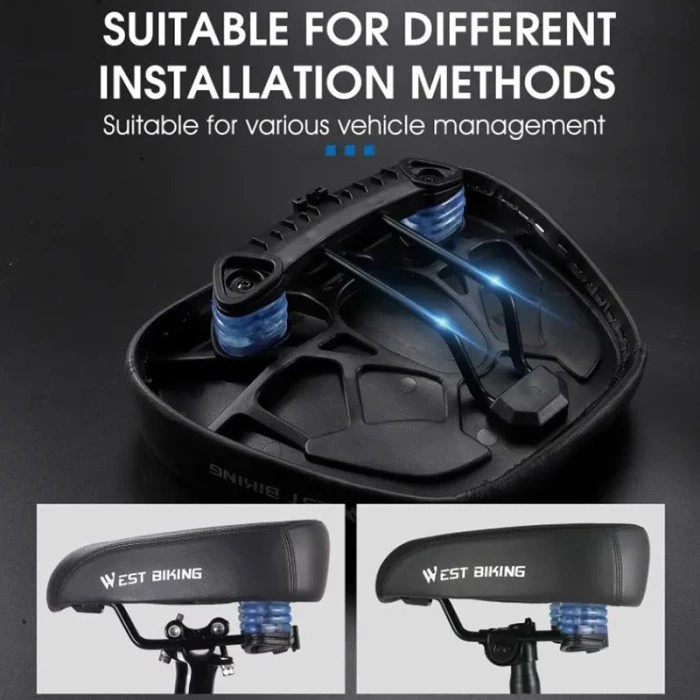 SADEL JOK SEPEDA STATIS LISTRIK MTB SELI WESTBIKING SADDLE HITAM MERAH