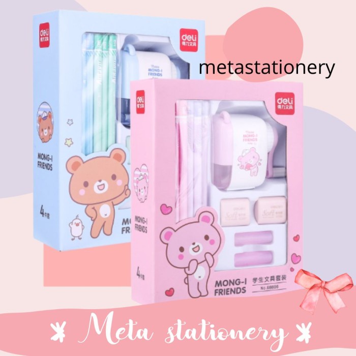 

Paket Alat Tulis / Stationery Set 4 In 1 Deli 68896