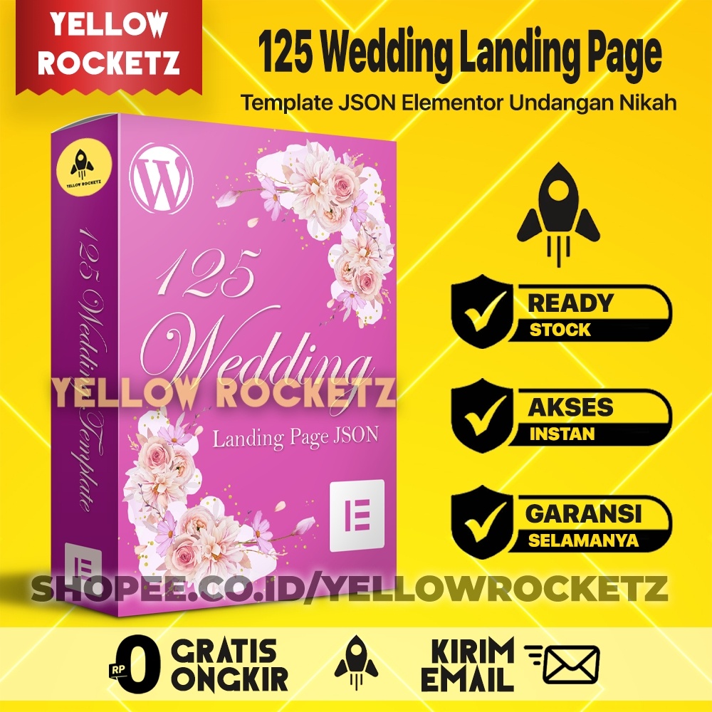 125 WEDDING LANDINGPAGE JSON ELEMENTOR - TEMPLATE WEBSITE UNDANGAN PERNIKAHAN WORDPRESS ELEMENTOR