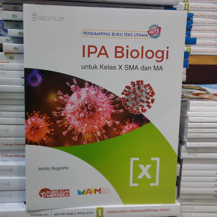 

SALE !!! IPA BIOLOGI SMA KELAS X/10 KURIKULUM MERDEKA PENERBIT PLATINUM READYY