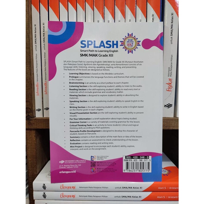 

SALE !!! SPLASH BAHASA INGGRIS KELAS 3 SMK KESEHATAN KURIKULUM MERDEKA ERLANGGA READYY