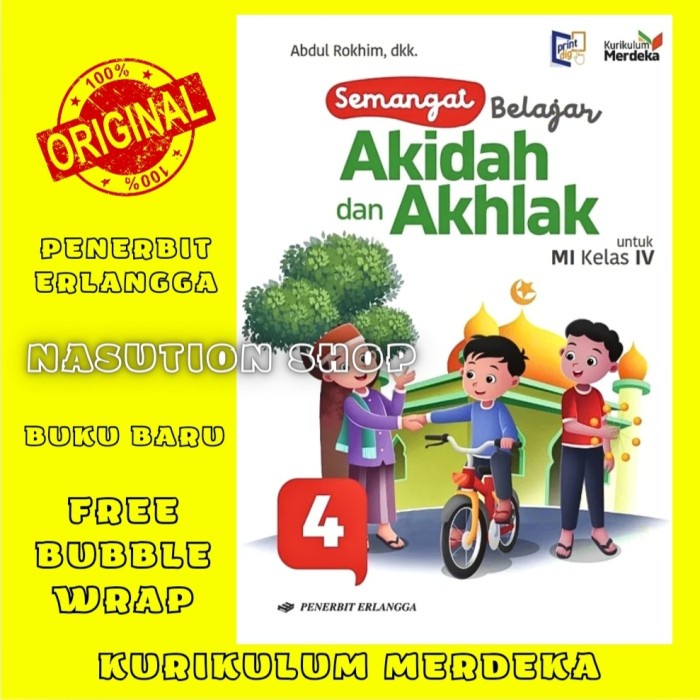 

SALE !!! BUKU SEMANGAT BELAJAR AKIDAH DAN AKHLAK KELAS 4 MI ERLANGGA KURIKULUM MERDEKA READYY