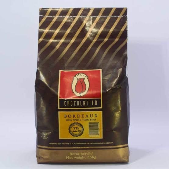 

Ready Stok" Tulip Bordeaux Pure Dark Cocoa Powder / Coklat Bubuk 500 Gram