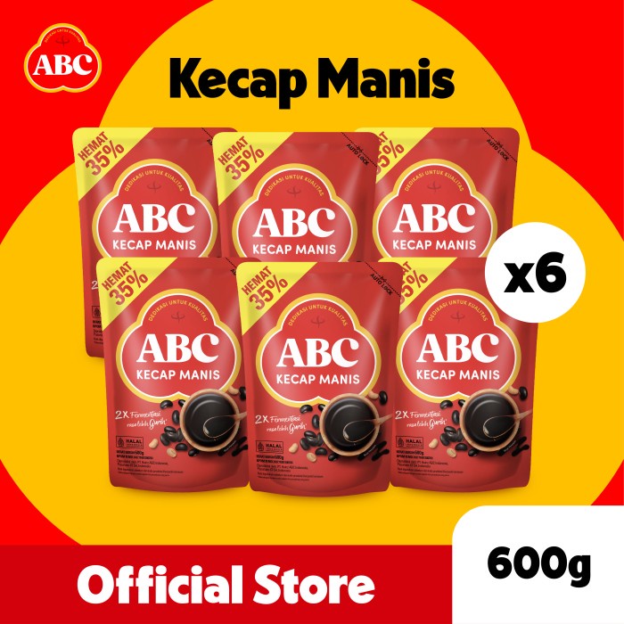 

Abc Kecap Manis 600 Gr - Multipack 6 Pcs
