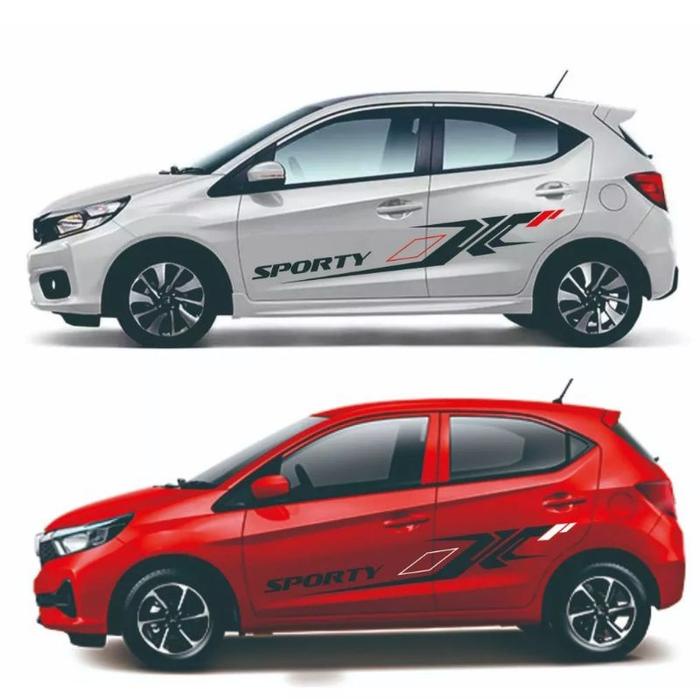 sticker cutting mobil Brio RS Satya Lis variasi mobil Honda Brio RS satya Car