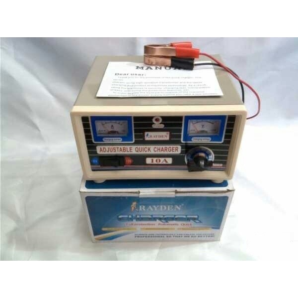 RAYDEN Charger Aki 10A , RAYDEN ACCU,charger aki motor/mobil
