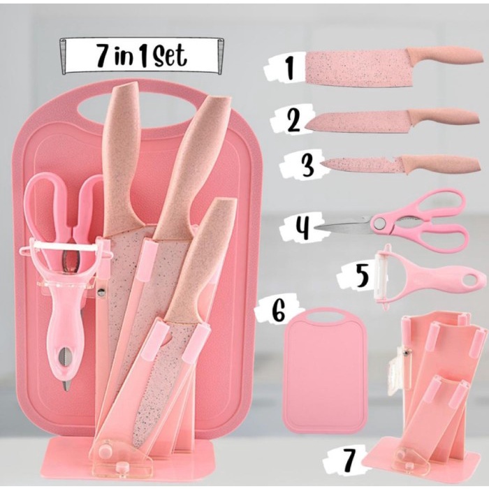 Set Dapur 7 In 1 Perlengkapan Dapur & Peralatan Dapur Talenan