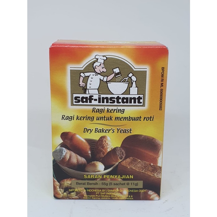 

Ready Stok" Ragi Kering Saf Instan Dus 5 X 11 Gr / Instant Dry Yeast Roti Donut Do