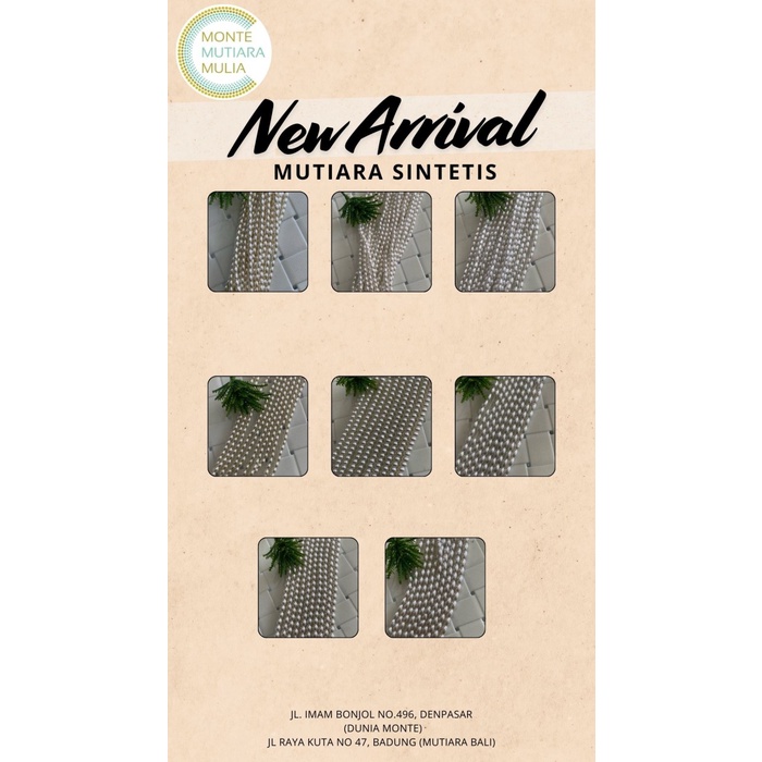 

*#*#*#] BEADS MUTIARA SINTETIS KILAP