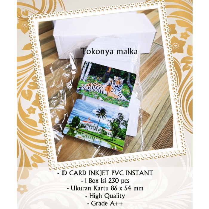 

pvc id card inkjet instant 1 Box isi 230 pcs best product TERLARIS/TERMURAH/TERPOPULER