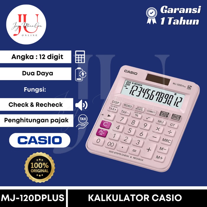 

Kalkulator Casio MJ-120D Plus Original TERLARIS/TERMURAH/TERPOPULER