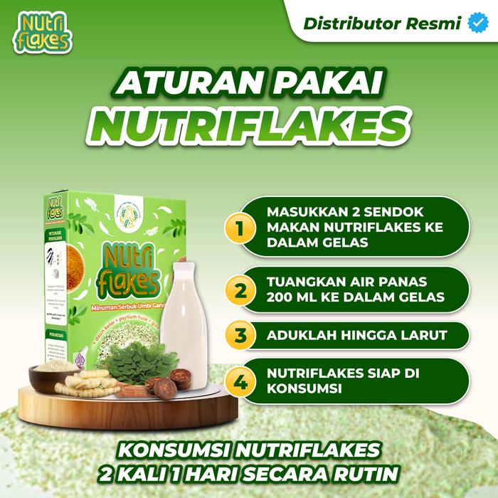 

Nutriflakes Official Sereal Umbi Garut 3 Box Original Food Granola Oatmeal Bantu Masalah Maag & Asam