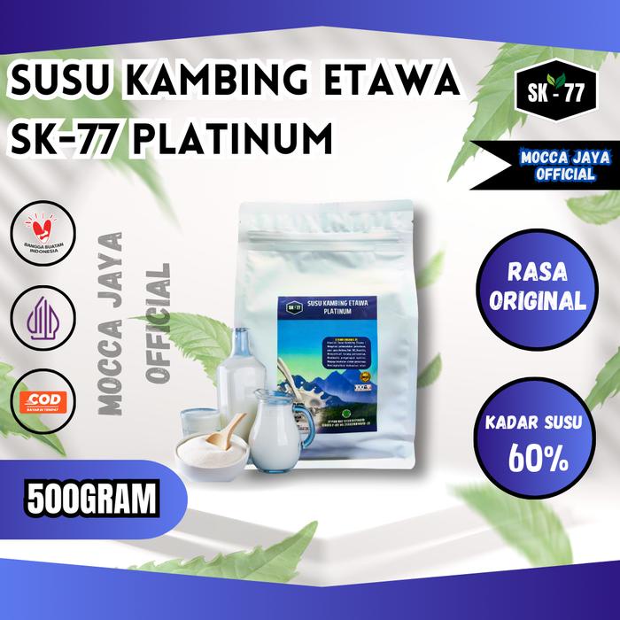 

SUSU KAMBING ETAWA SK 77 PLATINUM RASA ORIGINAL KEMASAN 200GR/500GR/1000GR