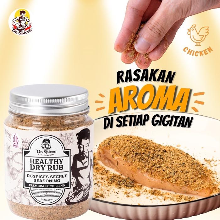 

Dospices Healthy Dry Rub [Secret seasoning] Bumbu marinasi rendah kalori [100 gram] Rempah Natural