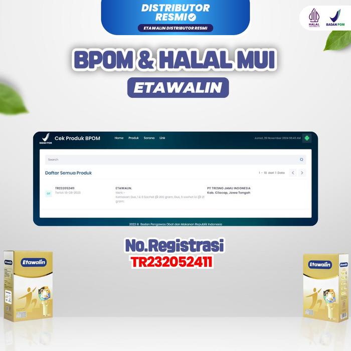 

Etawalin Susu Kambing Etawa 3 Box BPOM Halal