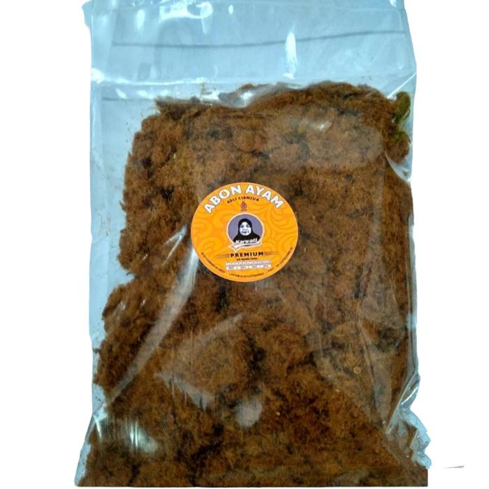 

Abon Ayam Khas Cianjur Karwati Kiloan Kemasan Pouch 1kg - Snack Makanan - Food Cemilan keripik sayur