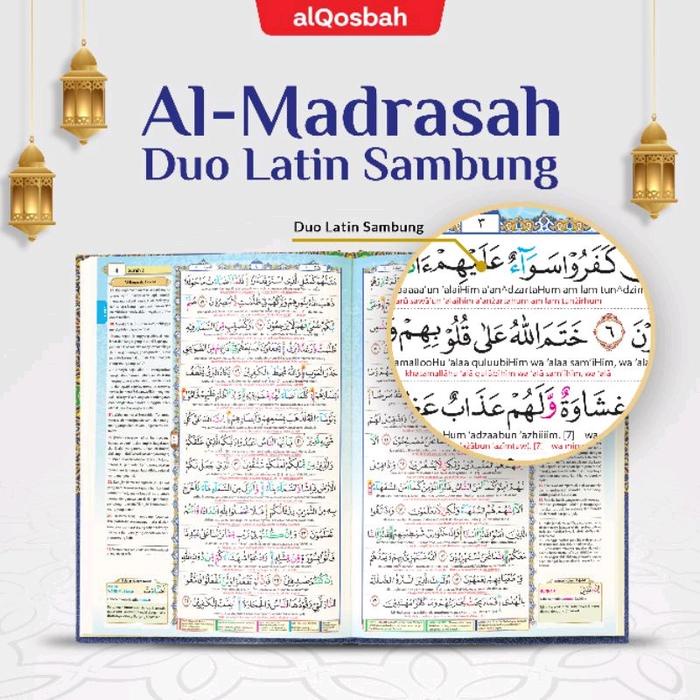 

Barang Terlaris Alquran Besar A4 Al Madrasah Duo Latin Sambung Alqosbah Quran Mushaf Cod