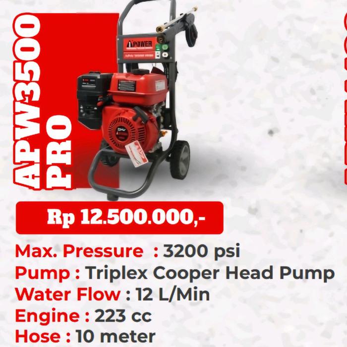 favorit] Aipower High Pressure Jet Cleaner Apw 3500 pro mesin cuci APW3500 AI POWER