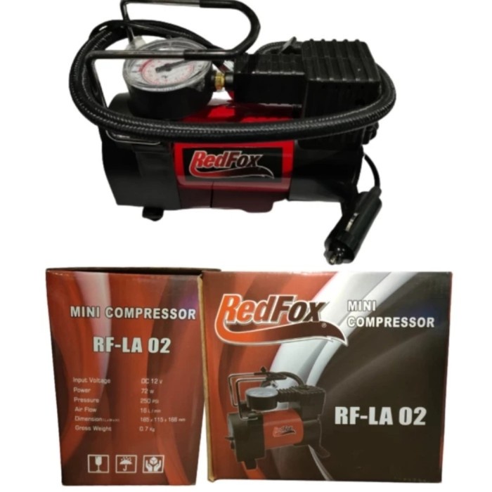 >*>*>*>*] Kompresor Pompa Angin Ban Mobil DC Pompa otomatis mini 250 psi REDFOX