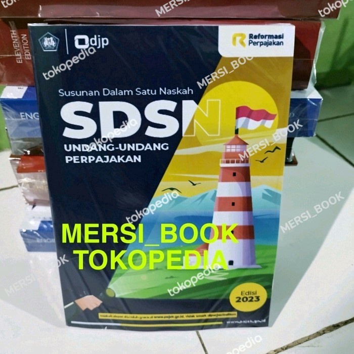terbaru  b buku sdsn undang-undang perpajakan edisi 2023-softcover, hitam putih ready