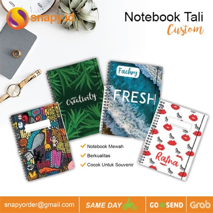 

Notebook Custom Hardcover Tali TERLARIS/TERMURAH/TERPOPULER