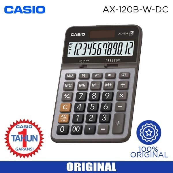

KALKULATOR CASIO AX 120B TERLARIS/TERMURAH/TERPOPULER