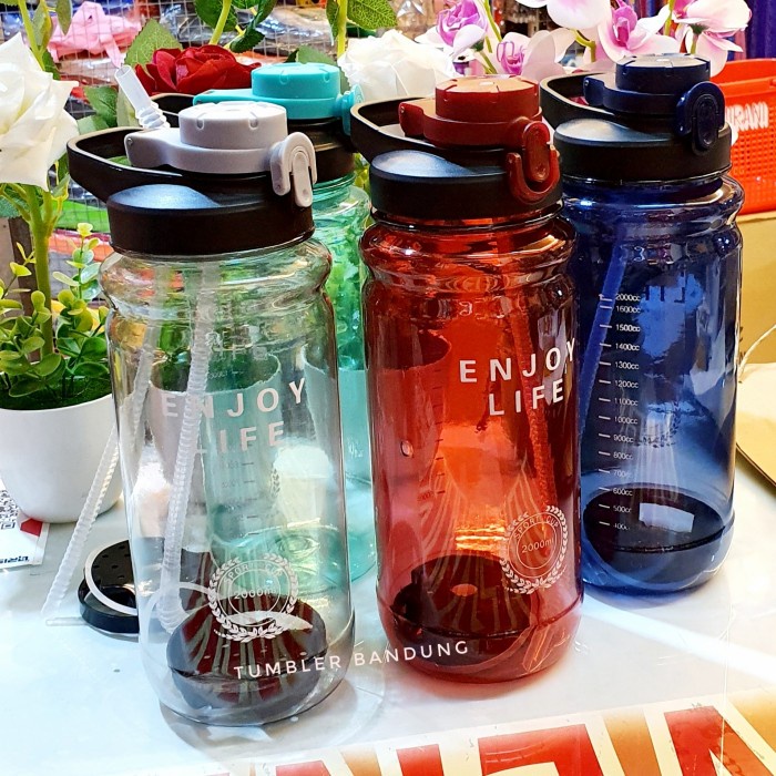 JTTOP" BOTOL MINUM 2 LITER TUMBLER 2LITER TERMOS MINUM BOTOL MINUM JUMBO