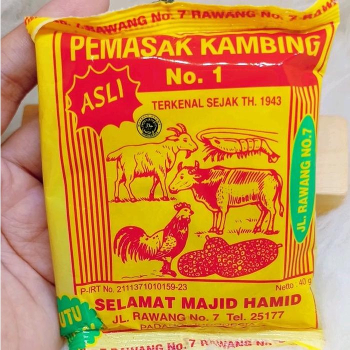 LIMITED EDITION BUMBU GULAI KAMBING PEMASAK KAMBING SELAMAT MAJID HAMID ASLI 200 GRAM Masakan Ayam