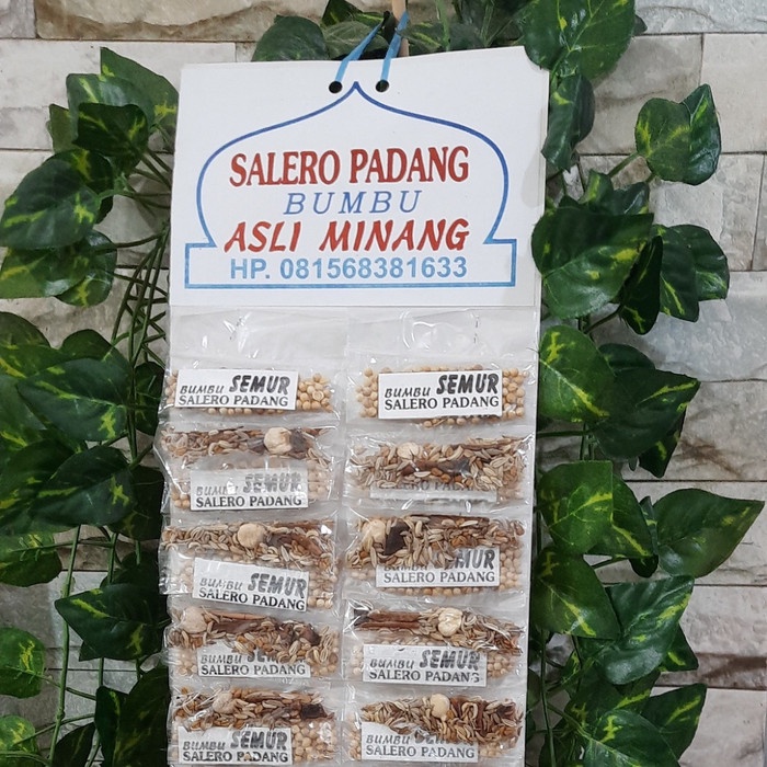 

LIMITED EDITION Bumbu Masak Salero Padang 1 Renteng ( semur-sop-soto-opor-gulai-rendang )