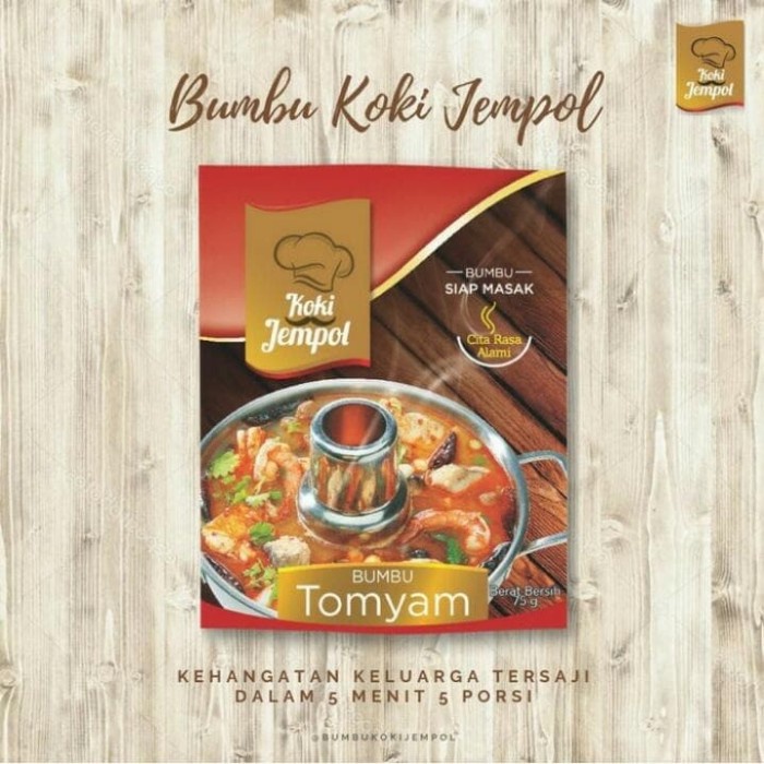 

TERPERCAYA Bumbu Masak Instant Tomyam Koki Jempol 75gr