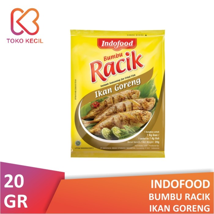 

BERKUALITAS Indofood Bumbu Racik Ikan Goreng 20gr
