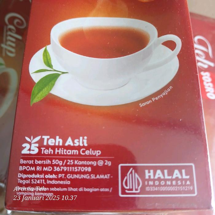 

TEH SOSRO CELUP 1 DUS ISI 50 BOX - 25 KANTONG TERLARIS
