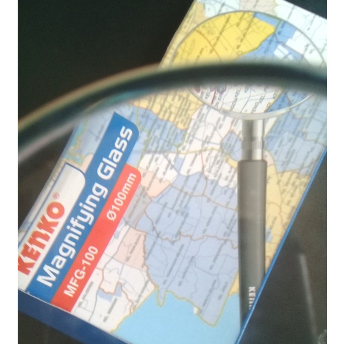 

JTTOP" KACA PEMBESAR LUP KACA MAGNIFIER GLASS 100MM KENKO MFG-100