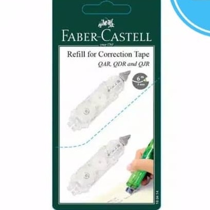 

JTTOP" REFILL CORRECTION TAPE FABER CASTELL QAR, QDR, AND QJR SET 2