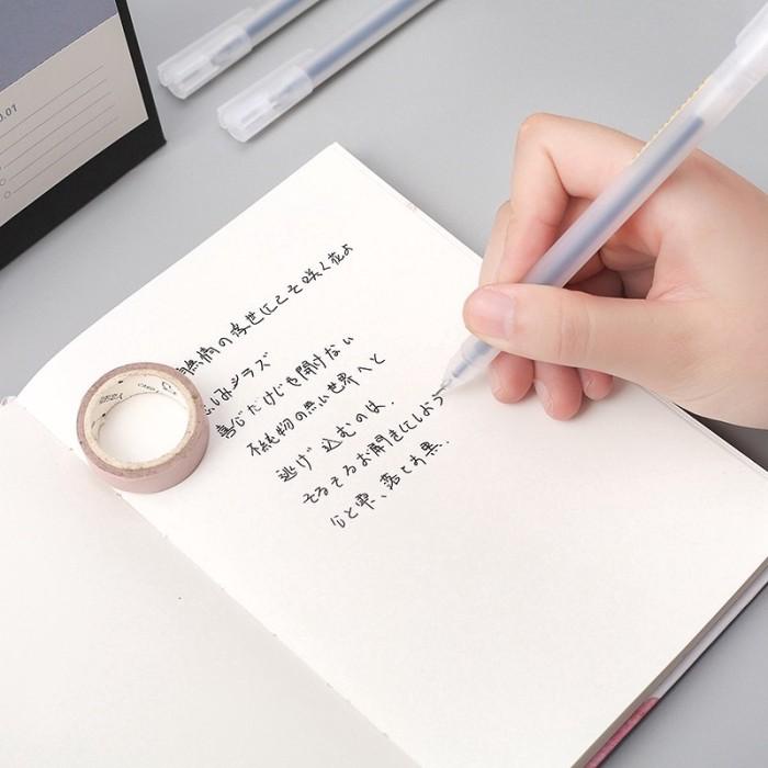 

JTTOP" PENA PEN HITAM GEL 0.5MM MUJI STYLE AESTHETIC