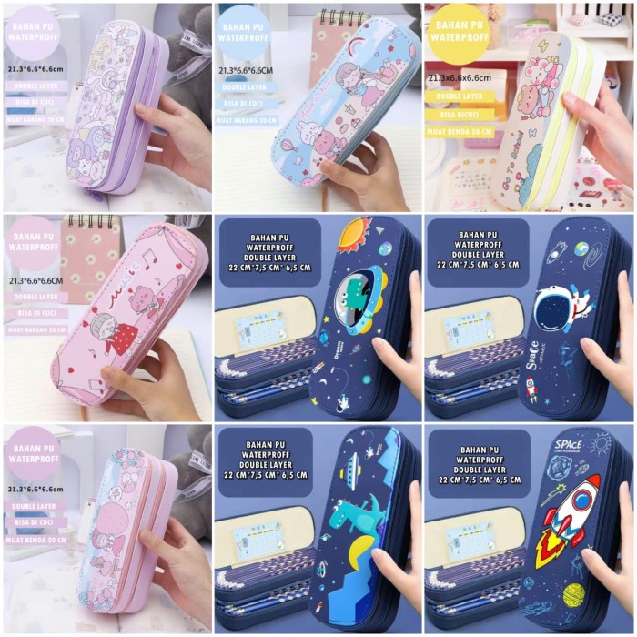 

JTTOP" KOTAK TEMPAT TEPAK PENSIL ANAK LAKI LAKI PEREMPUAN LUCU MURAH PC0001