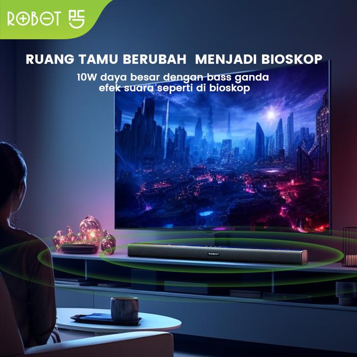 terbaru  mami louisse exclusive x robotrobot soundbar speaker tv rb590 wireless 5.3 home theater