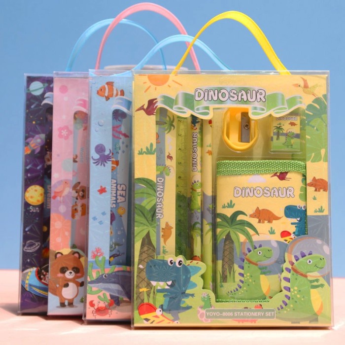 

JTTOP" STATIONERY SET ANAK, PAKET ALAT TULIS SET 6 IN 1 HADIAH SOUVENIR