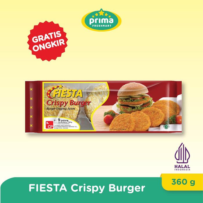 

SALE !!! FIESTA CRISPY BURGER 360 GR (NEW) READYY