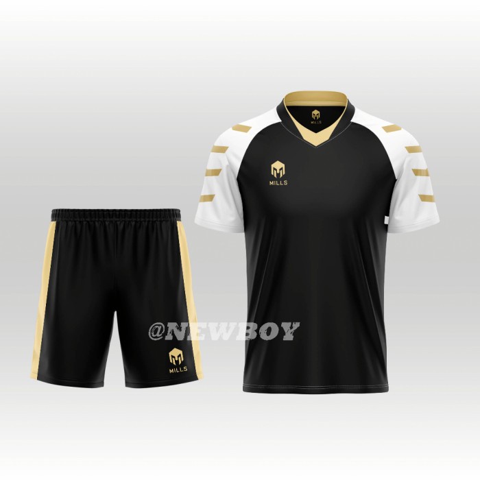 SETELAN JERSEY / JERSEY MILLS / MILLS RETRO / FUTSAL / SEPAK BOLA /