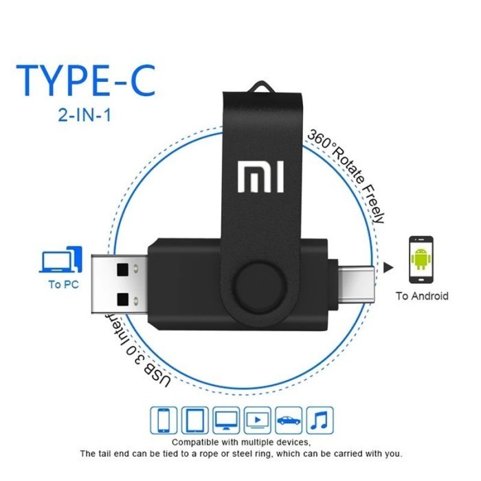 HP FLASHDISK OTG TYPE C USB 1TB/2TB FLASH DRIVE ULTRA DUAL USB 3.1 Flashdisk hp dan laptop